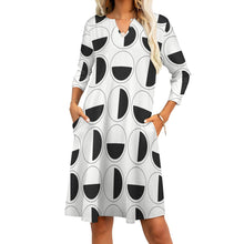 Load image into Gallery viewer, Ti Amo I love you - Exclusive Brand - 7-Point Long Sleeved Dress
