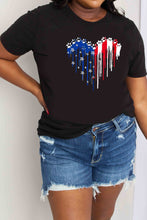 Load image into Gallery viewer, Simply Love Full Size Star Heart Graphic Cotton Tee
