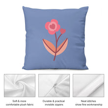 Load image into Gallery viewer, Ti Amo I love you - Exclusive Brand - 9 Colors - 7 Sizes - Flower Plush Pillow Case
