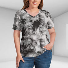 Load image into Gallery viewer, Ti Amo I love you - Exclusive Brand - Womens Plus Size V-Neck Short Sleeve Ladies T-Shirts - Sizes XL-4XL
