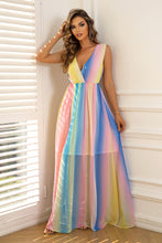 Load image into Gallery viewer, Surplice Neck Sleeveless Maxi Dress
