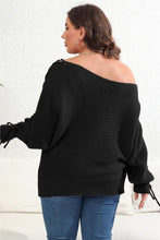 Load image into Gallery viewer, Womens Plus Size - One Shoulder Beaded Sweater
