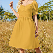 Load image into Gallery viewer, Ti Amo I love - Exclusive Brand - Colors Womens Fall Solid Colors - Sweetheart Dress
