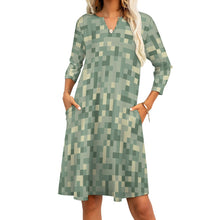 Load image into Gallery viewer, Ti Amo I love you - Exclusive Brand - 7-Point Long Sleeved Dress
