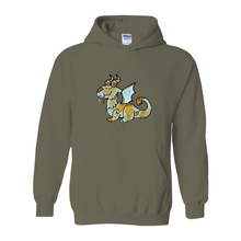 Load image into Gallery viewer, Ti Amo I love you - Exclusive Brand - Whimsical Dragon - 10 Colors - Unisex Heavy Blend Hooded Sweatshirt
