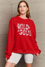 Load image into Gallery viewer, Simply Love Full Size WILD SOUL Graphic Sweatshirt
