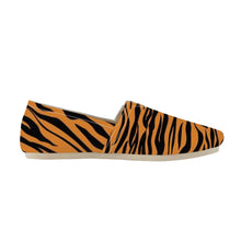 Load image into Gallery viewer, Ti Amo I love you  - Exclusive Brand - Zest &amp; Black Tiger Stripes - Casual Flat Driving Shoe
