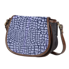 Load image into Gallery viewer, Ti Amo I love you - Exclusive Brand - Wistful Reptile Skin Pattern  - Saddle Bag
