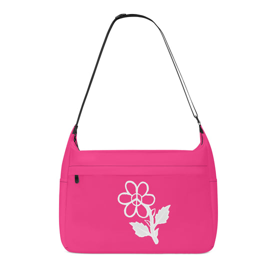 Ti Amo I love you - Exclusive Brand - Violet Red - White Daisy - Journey Computer Shoulder Bag