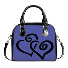 Load image into Gallery viewer, Ti Amo I love you - Exclusive Brand - Liberty - Double Black Heart -  Shoulder Handbag
