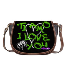 Load image into Gallery viewer, Ti Amo I love you - Exclusive Brand - Hip Hop Ti Amo I love you - Saddle Bag
