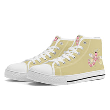 Load image into Gallery viewer, Ti Amo I love you - Exclusive Brand - High-Top Canvas Shoes - White Soles
