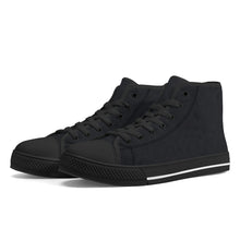 Load image into Gallery viewer, Ti Amo I love you - Exclusive Brand - High-Top Canvas Shoes - Black Soles
