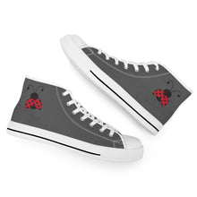 Load image into Gallery viewer, Ti Amo I love you - Exclusive Brand - High-Top Canvas Shoes - White Soles
