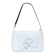 Load image into Gallery viewer, Ti Amo I love you - Exclusive Brand - Alice Blue - Double Script Heart - Journey Computer Shoulder Bag
