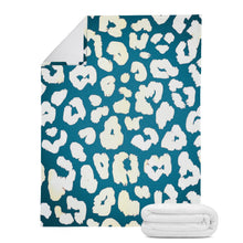 Load image into Gallery viewer, Ti Amo I love you - Blue Chill, Linen, Hint of Yellow - Micro Fleece Blankets
