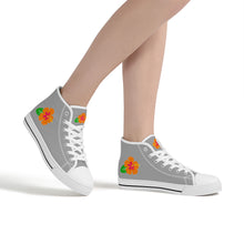 Load image into Gallery viewer, Ti Amo I love you  - Exclusive Brand  - Womens High-Top Canvas Shoes - White Soles
