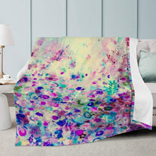 Load image into Gallery viewer, Ti Amo I love you Exclusive Brand  - Beeswax Floral Pattern -  Micro Fleece Blankets
