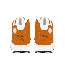 Load image into Gallery viewer, Ti Amo I love you - Exclusive Brand  - Alloy Orange - Mens / Womens - Unisex Basketball Shoes - White Laces
