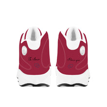 Load image into Gallery viewer, Ti Amo I love you - Exclusive Brand  - Arizona Cardinals Red - Mens / Womens - Unisex  Basketball Shoes - White Laces
