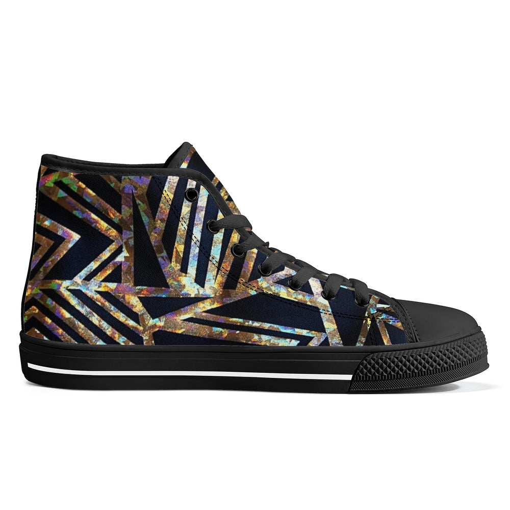 Ti Amo I love you  - Exclusive Brand  - High-Top Canvas Shoes - Black Soles