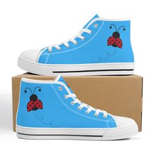 Load image into Gallery viewer, Ti Amo I love you - Exclusive Brand - High-Top Canvas Shoes - White Soles
