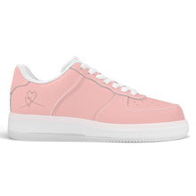 Load image into Gallery viewer, Ti Amo I love you - Exclusive Brand  - Your Pink - Transparent Low Top Air Force Leather Shoes
