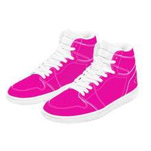 Load image into Gallery viewer, Ti Amo I love you - Exclusive Brand - Hollywood Cerise - High Top Synthetic Leather Sneaker
