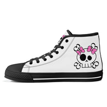 Load image into Gallery viewer, Ti Amo I love you - Exclusive Brand - High-Top Canvas Shoes - Black Soles
