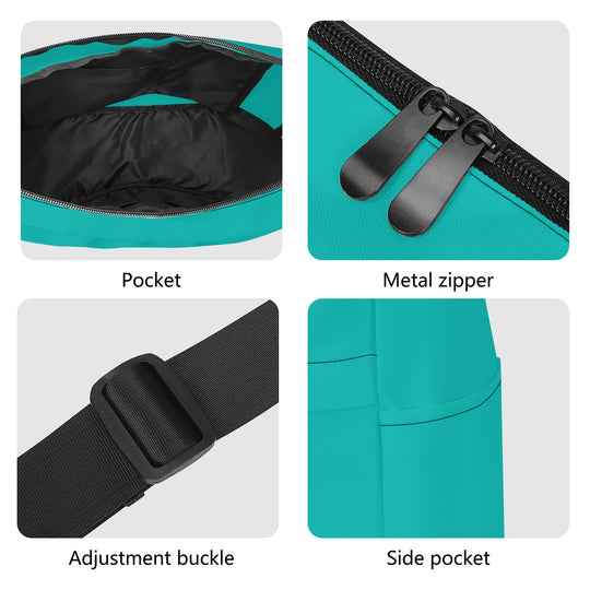 Ti Amo I love you - Exclusive Brand - Vivid Cyan (Robin's Egg Blue) - Solid Color- Journey Computer Shoulder Bag