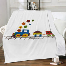 Load image into Gallery viewer, Ti Amo I love you - Exclusive Brand - White - Train-  Blankets
