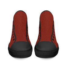 Load image into Gallery viewer, Ti Amo I love you - Exclusive Brand - High-Top Canvas Shoes - Black Soles
