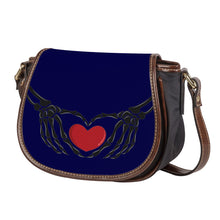 Load image into Gallery viewer, Ti Amo I love you - Exclusive Brand - Stratos - Skeleton Hands with Heart - Saddle Bag
