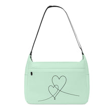 Load image into Gallery viewer, Ti Amo I love you - Exclusive Brand - Blue Romance -  Double Script Heart - Journey Computer Shoulder Bag
