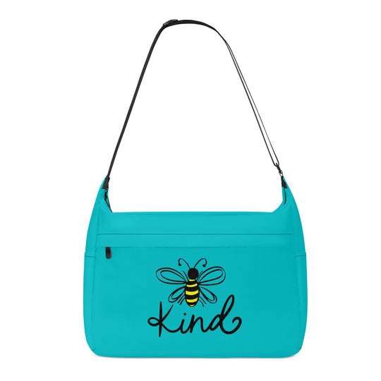 Ti Amo I love you - Exclusive Brand - Vivid Cyan ( Robin's Egg Blue)  - Bee Kind - Journey Computer Shoulder Bag