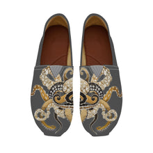 Load image into Gallery viewer, Ti Amo I love you  - Exclusive Brand  - Dark Gray Octopus - Casual Flat Driving Shoe
