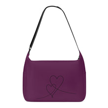 Load image into Gallery viewer, Ti Amo I love you - Exclusive Brand -  Pompadour - Double Script Heart - Journey Computer Shoulder Bag
