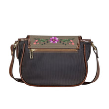 Load image into Gallery viewer, Ti Amo I love you - Exclusive Brand - Shadow - Floral Bouquet - Saddle Bag
