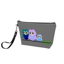 Load image into Gallery viewer, Ti Amo I love you - Exclusive Brand  - Dove Gray - 3 Owls - Sling Cosmetic Bag
