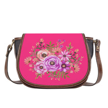 Load image into Gallery viewer, Ti Amo I love you - Exclusive Brand - Wild Strawberry 2 - Floral Bouquet - Saddle Bag
