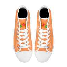 Load image into Gallery viewer, Ti Amo I love you - Exclusive Brand - High-Top Canvas Shoes - White Soles
