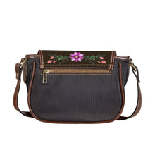 Load image into Gallery viewer, Ti Amo I love you - Exclusive Brand - Cafe Americano - Floral Bouquet - Saddle Bag
