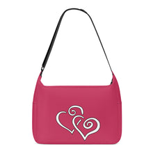 Load image into Gallery viewer, Ti Amo I love you - Exclusive Brand  - Luminous Opera -  Double White Heart - Journey Computer Shoulder Bag
