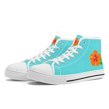 Load image into Gallery viewer, Ti Amo I love you  - Exclusive Brand  - Womens High-Top Canvas Shoes  - White Soles
