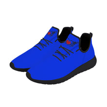 Load image into Gallery viewer, Ti Amo I love you - Exclusive Brand  - Blue Blue Eyes - Skeleton Hands with Heart - Lightweight Mesh Knit Sneaker - Black Soles
