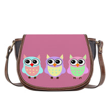 Load image into Gallery viewer, Ti Amo I love you - Exclusive Brand - Charm - 3 Owls -  Saddle Bag
