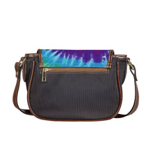 Load image into Gallery viewer, Ti Amo I love you - Exclusive Brand - Rainbow Tie-Dye - Saddle Bag
