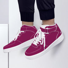 Load image into Gallery viewer, Ti Amo I love you - Exclusive Brand - Beet - High Top Unisex Sneakers
