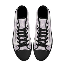 Load image into Gallery viewer, Ti Amo I love you - Exclusive Brand - High-Top Canvas Shoes - Black Soles
