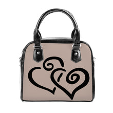 Load image into Gallery viewer, Ti Amo I love you - Exclusive Brand - Malta - Double Black Heart -  Shoulder Handbag
